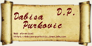 Dabiša Purković vizit kartica